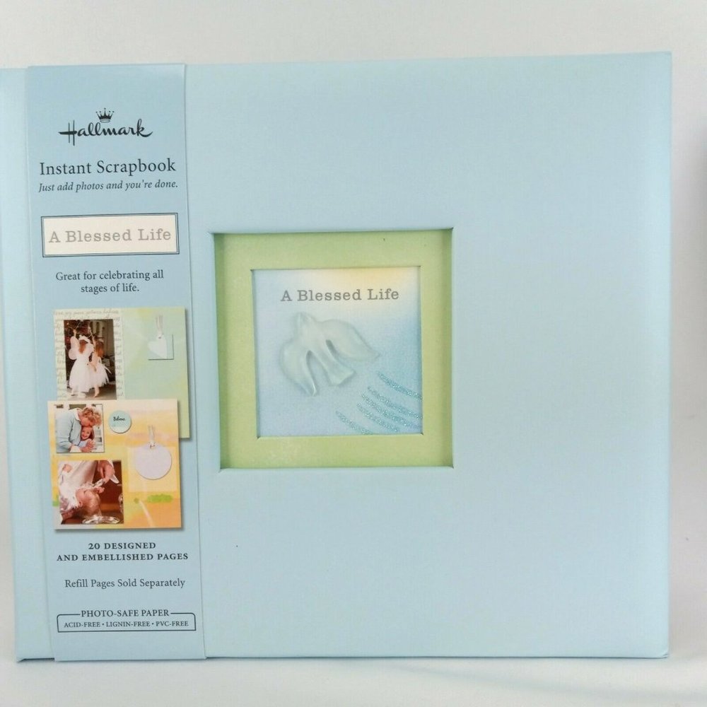 Hallmark "A Blessed Life" Instant Scrapbook 20 Designed 8"x8" Page | Gift | New